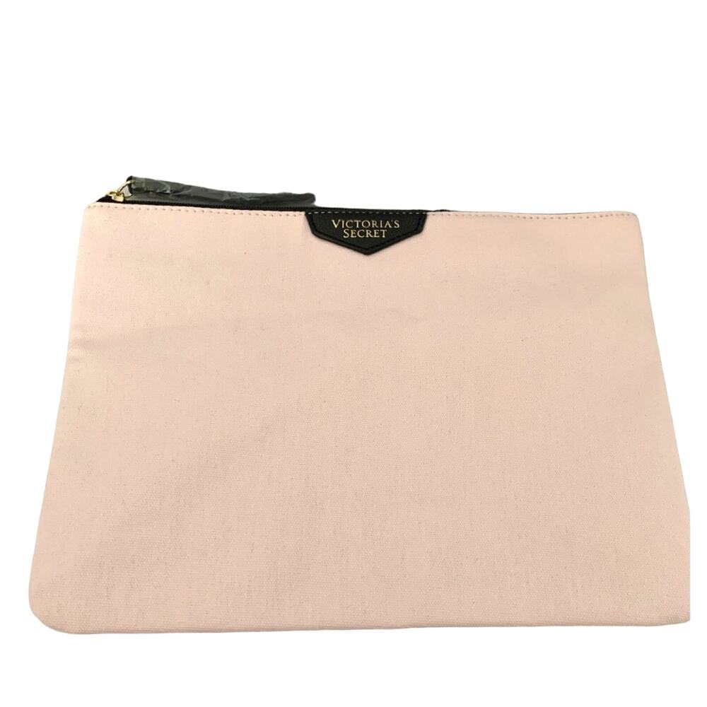NWOT Victoria's Secret Women's Light Pink Zippered Pouch One Size